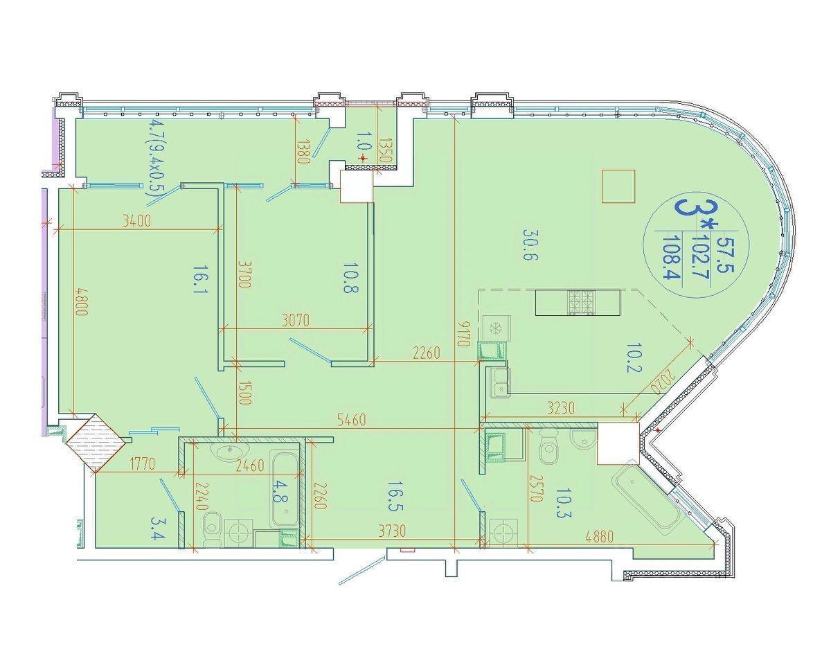 квартира г Краснодар р-н Прикубанский ул им. 40-летия Победы 33г ЖК Development Plaza фото 1