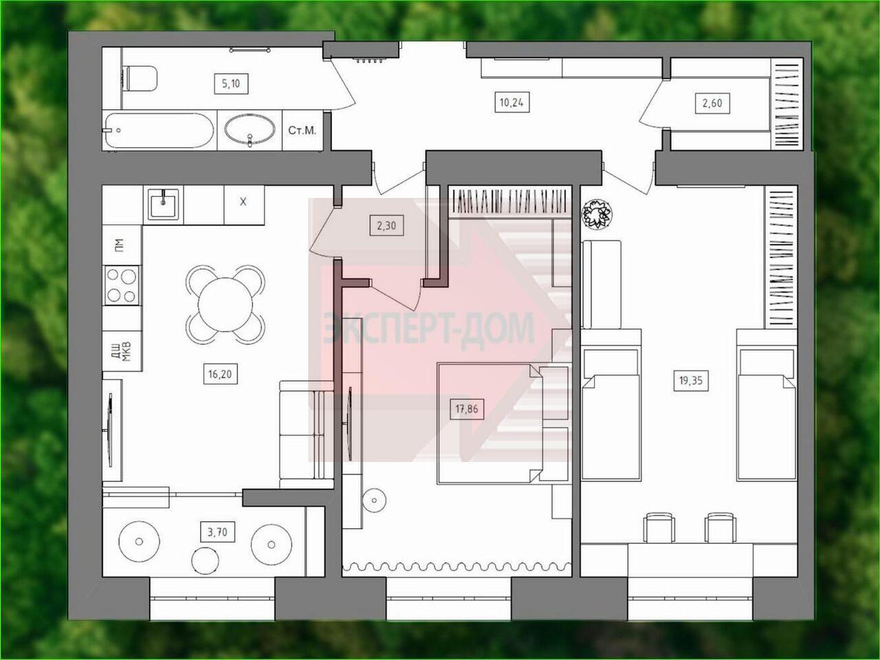 квартира г Таганрог ул Инструментальная 23/7 фото 21