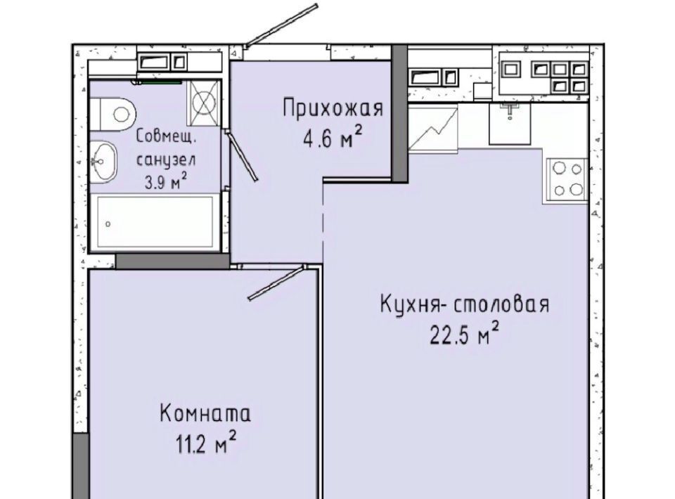 квартира г Ижевск р-н Индустриальный ул Ленина 91/1 фото 1