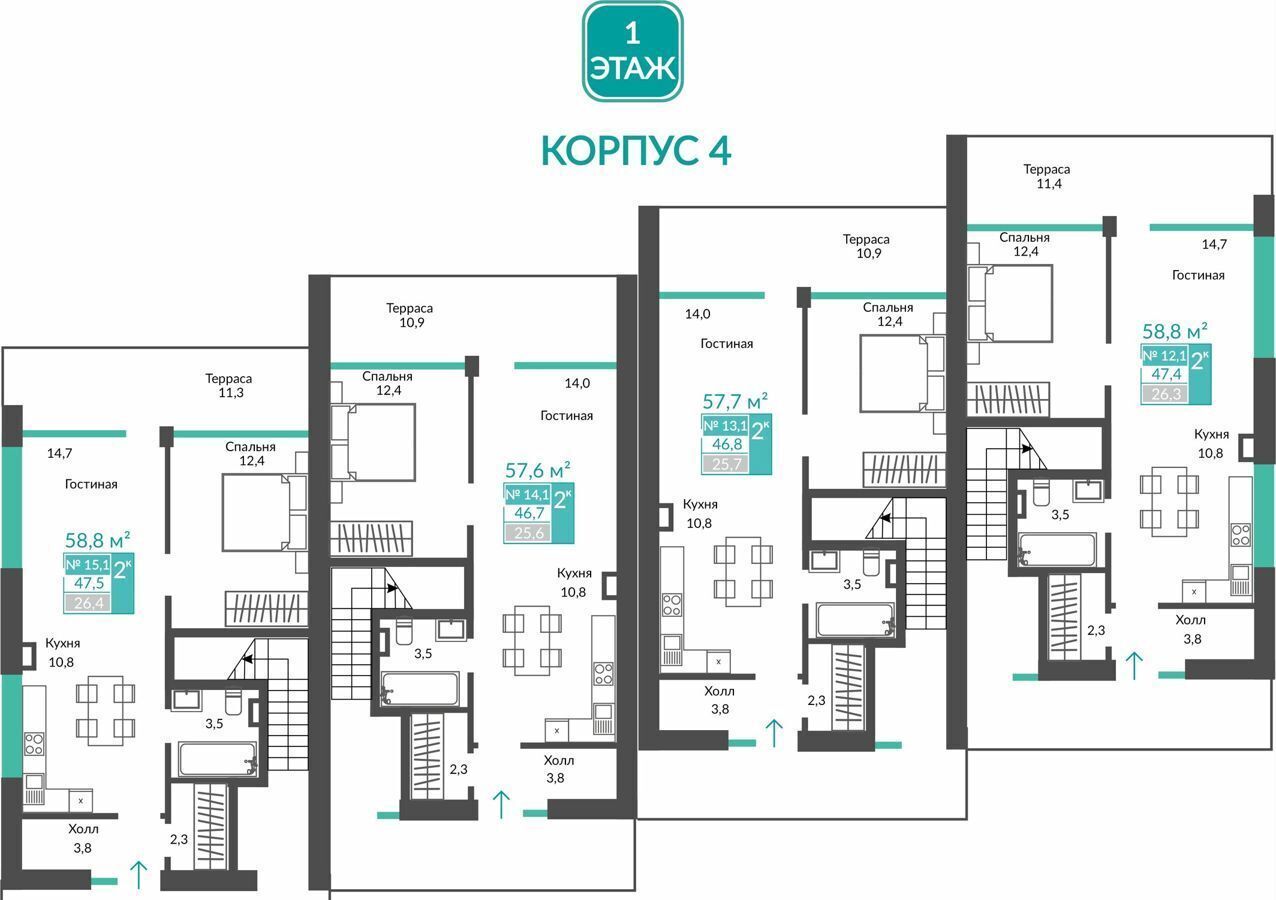 квартира г Алушта с Виноградное ул Сусловой 2 фото 2