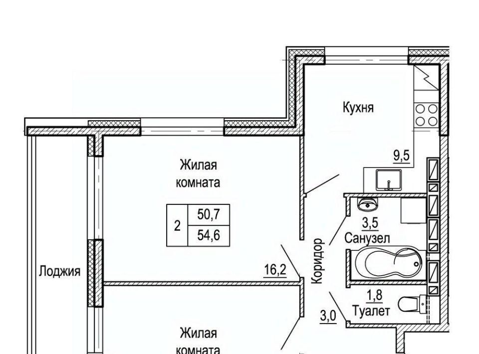 квартира г Владивосток р-н Ленинский ул Ладыгина фото 1