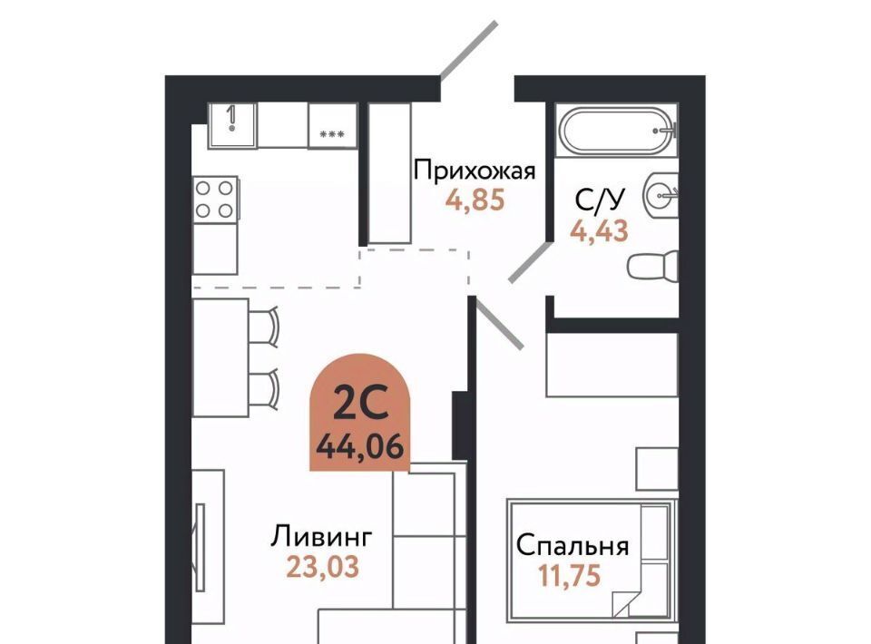 квартира г Томск р-н Ленинский пр-кт Ленина 206в фото 1