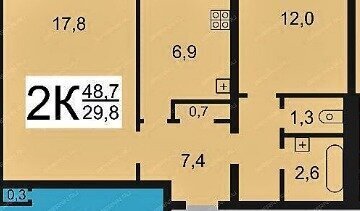 квартира г Ярославль р-н Фрунзенский ул Доронина 8к/2 фото 21