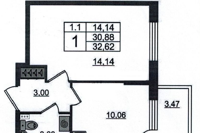 квартира г Санкт-Петербург р-н Московский ш Пулковское 95к/3 округ Пулковский меридиан фото 4