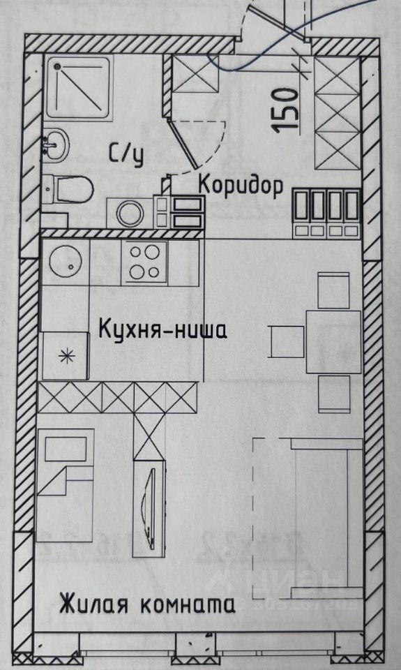 квартира г Екатеринбург р-н Чкаловский Солнечный ул Чемпионов 1 фото 11