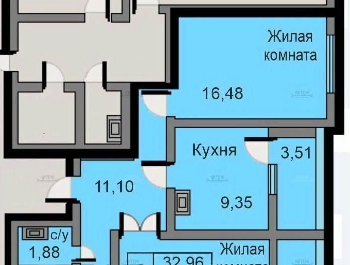 квартира г Калуга р-н Ленинский ул Минская 24 фото 2