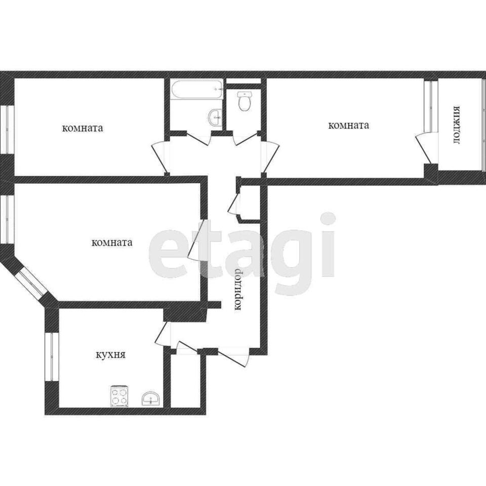 квартира г Надым ул Зверева 42 фото 11