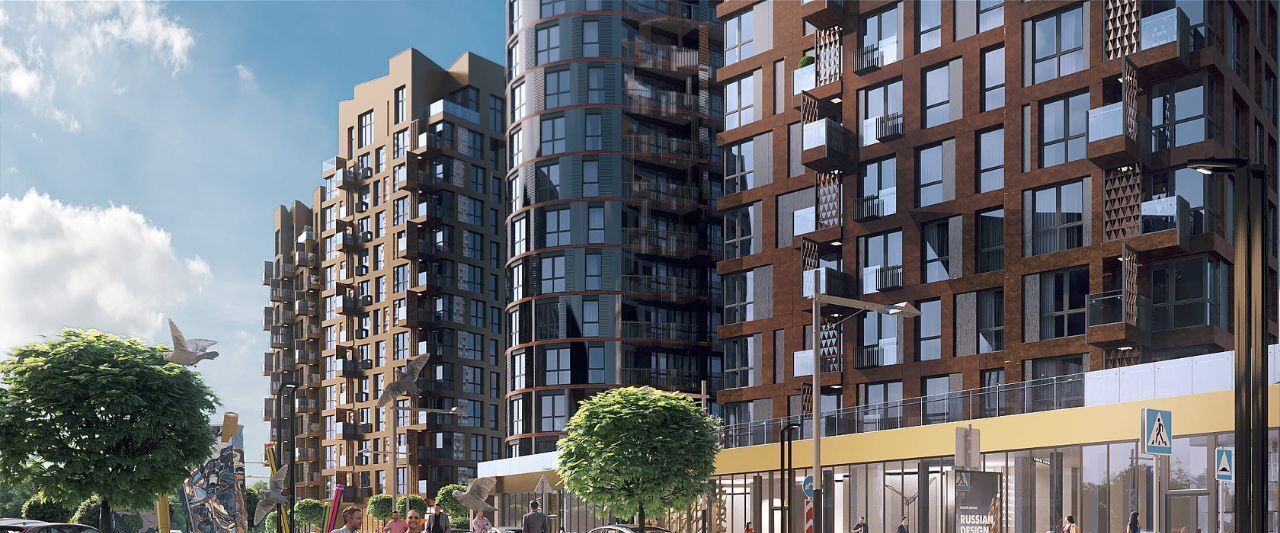квартира г Москва п Десеновское п Ватутинки ЖК Russian Design District метро Прокшино ул 1-я Ватутинская 14к/2 фото 4