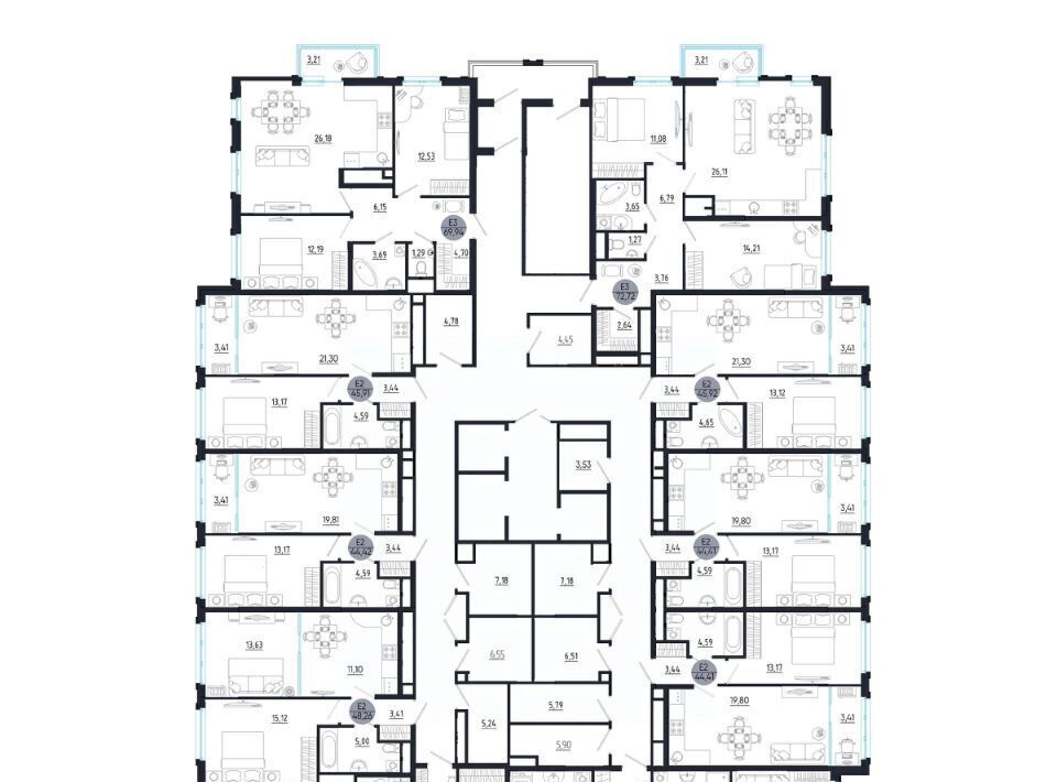 квартира г Тула р-н Привокзальный ул Сурикова 22 фото 2