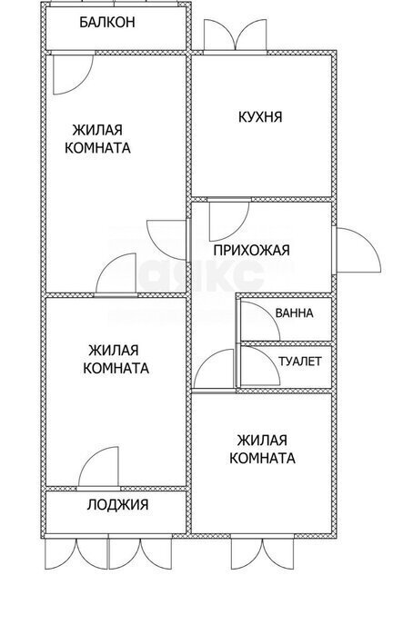 квартира г Майкоп пер 7-й 2 фото 17