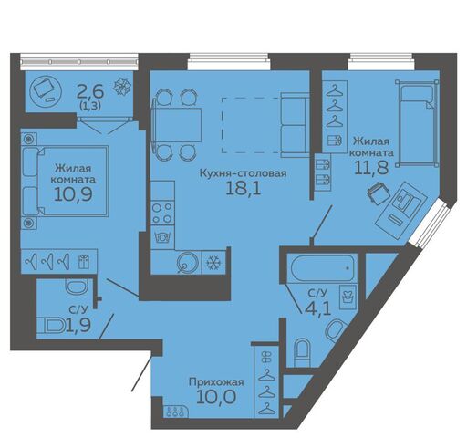 р-н Чкаловский Чкаловская дом 204г ЖК Botanika Green House фото