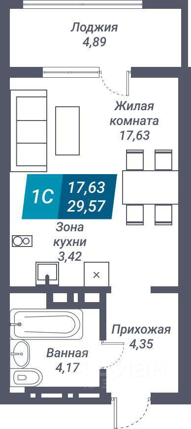 квартира г Новосибирск р-н Дзержинский ул Королева 17а ЖК «Звезда» фото 2