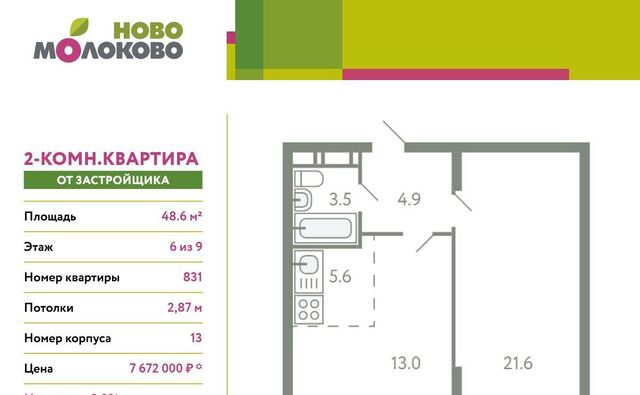 ЖК «Ново-Молоково» 13 Домодедовская фото