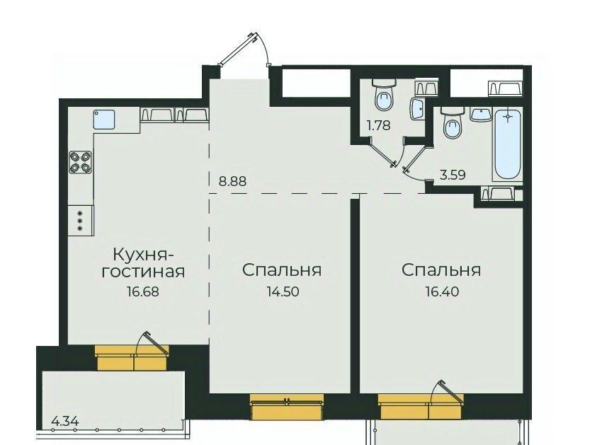 квартира г Иркутск р-н Октябрьский ул Пискунова 134 фото 1