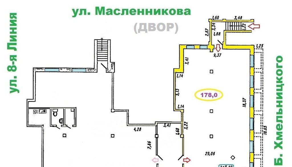 торговое помещение г Омск р-н Октябрьский ул Маяковского 97 фото 33