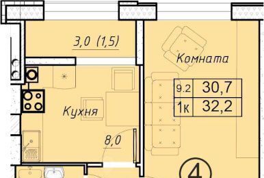 квартира г Батайск ул Олимпийское Кольцо 36к/21 фото 1