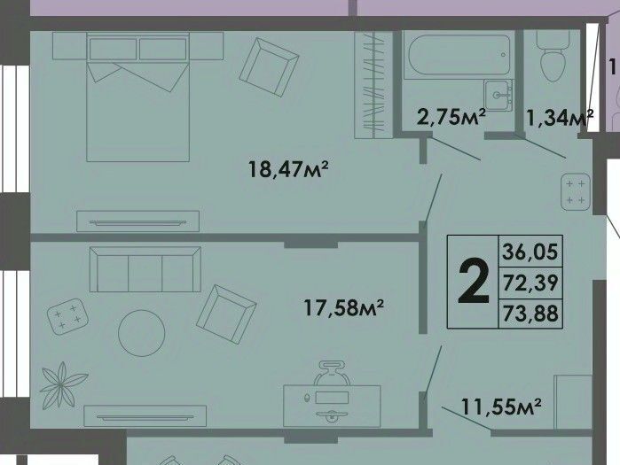 квартира г Якутск ул Губина 15 фото 1
