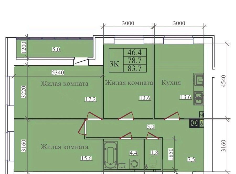 квартира г Иваново р-н Ленинский ул Павла Большевикова 50к/6 фото 1