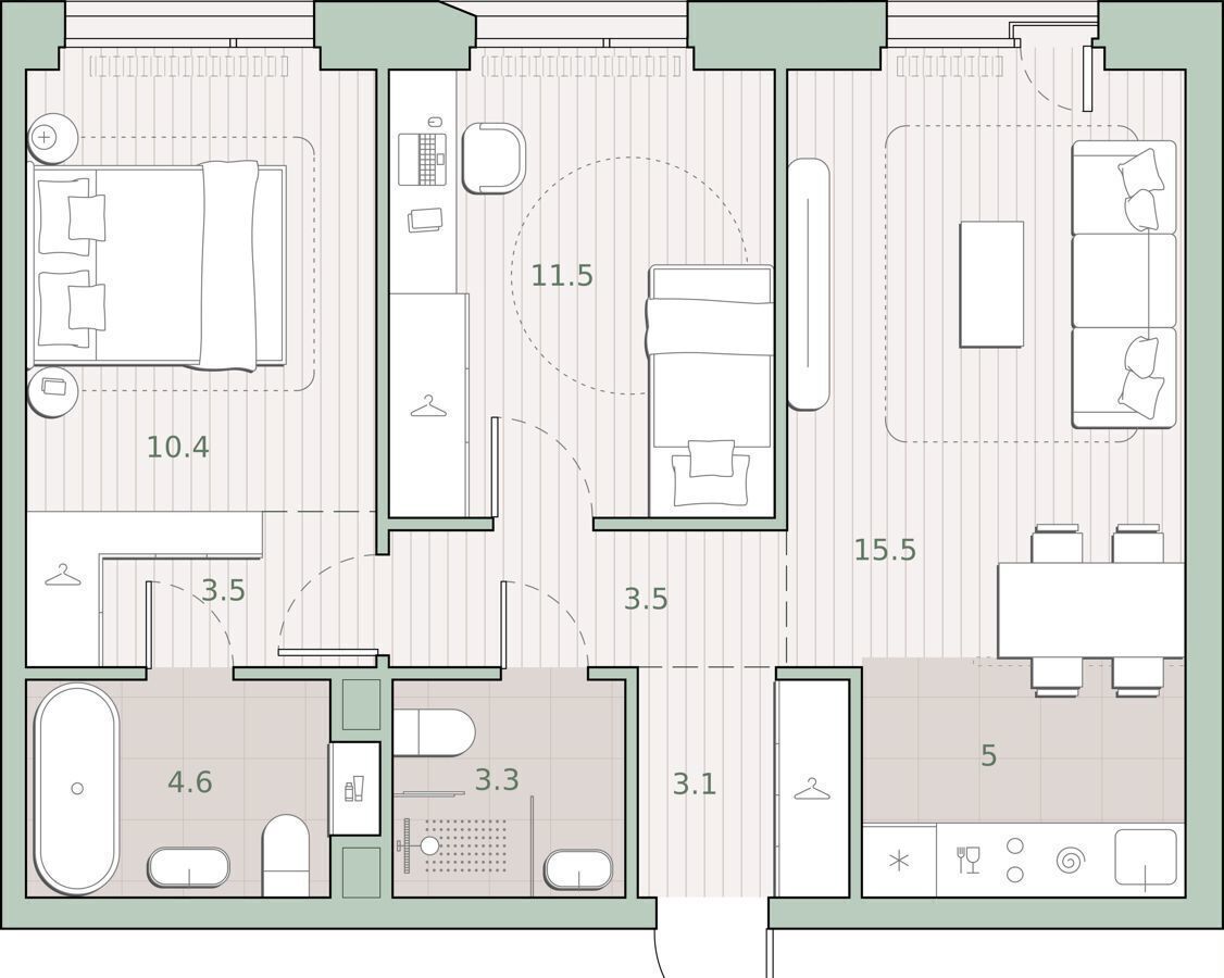 квартира г Москва метро Аминьевская ш Очаковское 5/4 этап, 1 фото 1