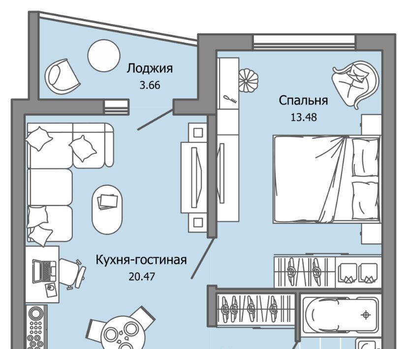 квартира г Ульяновск р-н Засвияжский ул Юго-Западная 18 фото 1