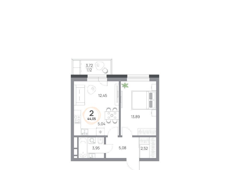 квартира г Красноярск р-н Октябрьский ул Азовская 1/1 фото 1