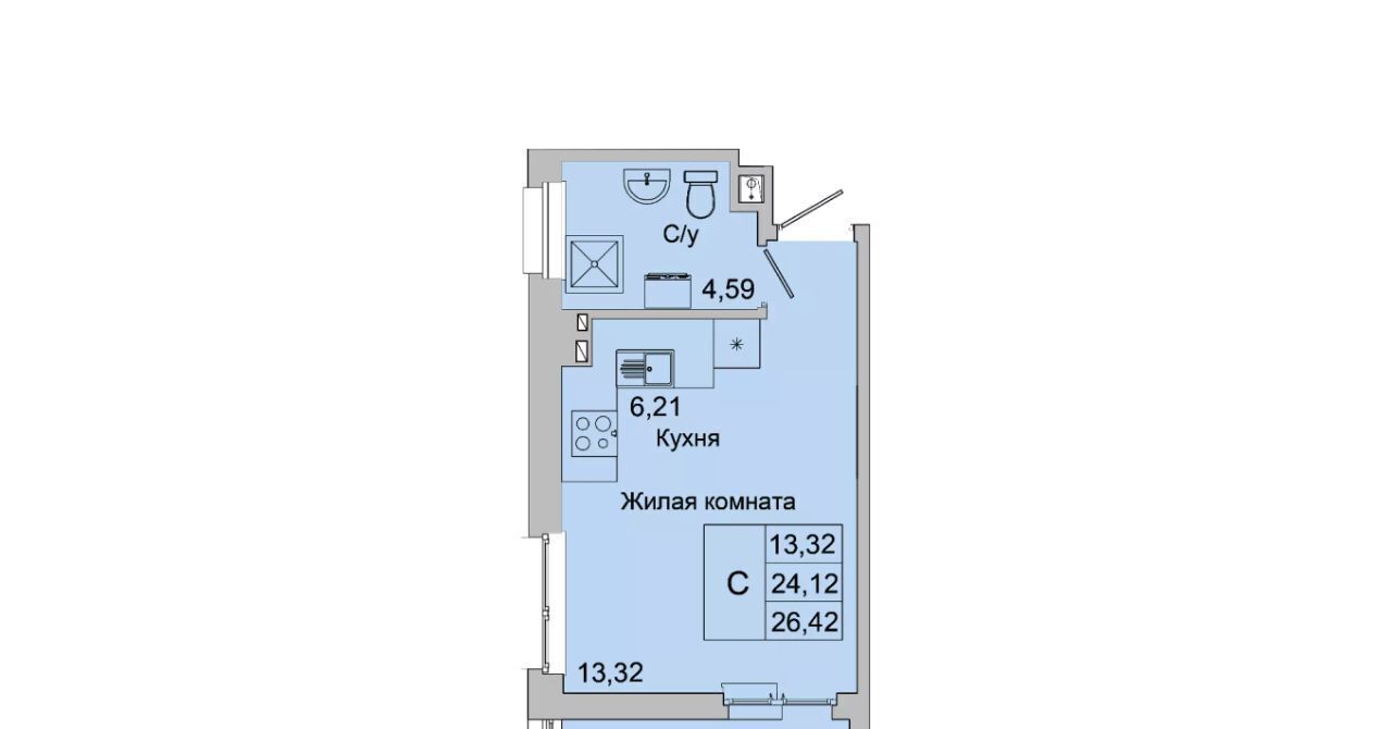 квартира г Батайск ул Булгакова 11 фото 4