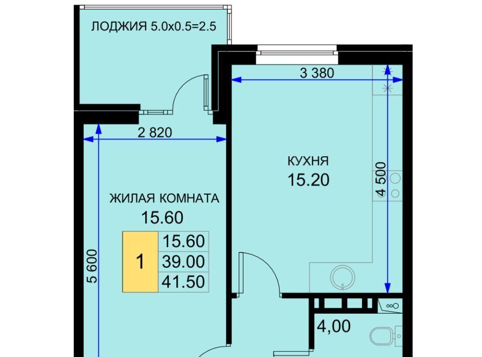 квартира р-н Динской п Южный ЖК «История-2» Южно-Кубанское с/пос фото 1