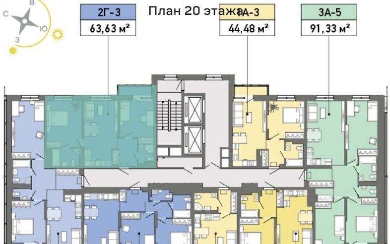 квартира г Екатеринбург р-н Чкаловский Ботаническая Уктус ЖК «Просторы» жилрайон фото 2