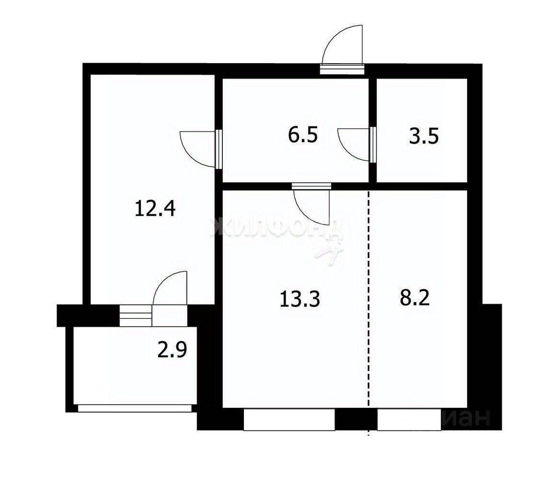 квартира г Новосибирск р-н Заельцовский ул Кубовая 92/1 фото 15