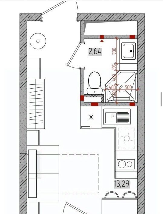 квартира г Сочи р-н Хостинский микрорайон Бытха ул Ясногорская 16/2к 2 фото 8