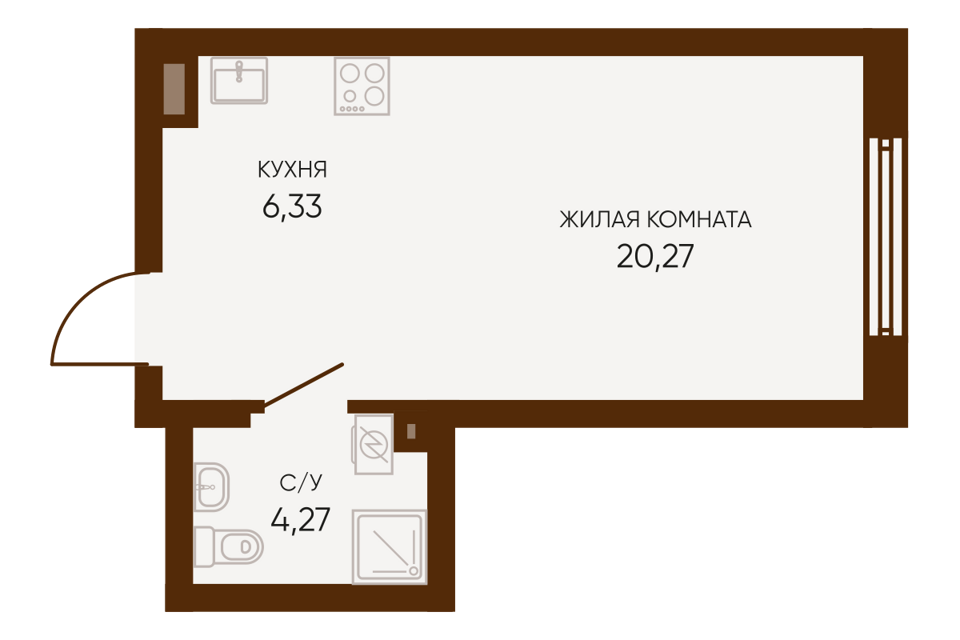 квартира г Екатеринбург ул Ляпустина 5 Екатеринбург городской округ фото 1