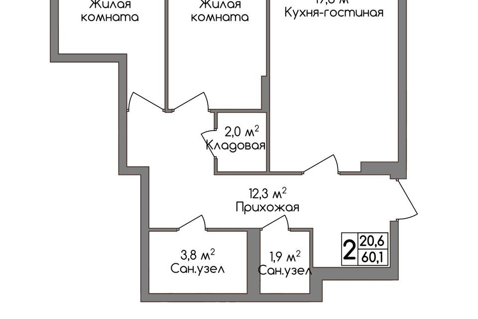 квартира г Тула п Западный 2-й Тула городской округ, Строящийся жилой комплекс Дом на Маяковского фото 1