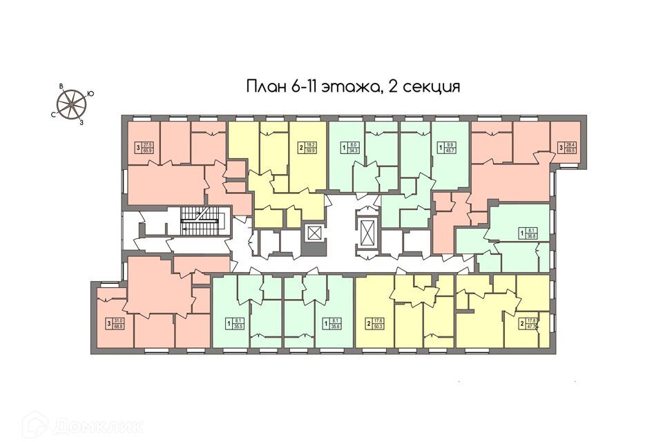 квартира г Тула п Западный 2-й Тула городской округ, Строящийся жилой комплекс Дом на Маяковского фото 2