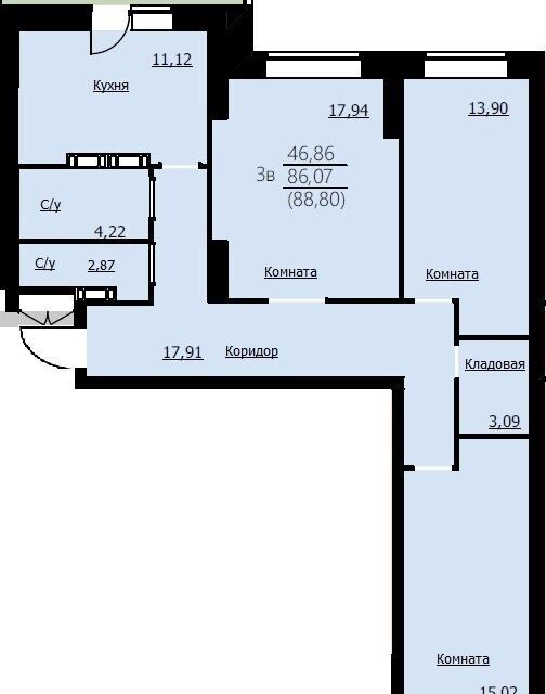 квартира г Ярославль ул Красноборская 38к/3 городской округ Ярославль фото 1