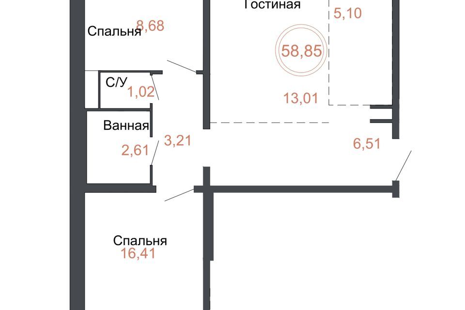 квартира г Челябинск р-н Советский городской округ Челябинск, Жилой комплекс Симфония фото 1