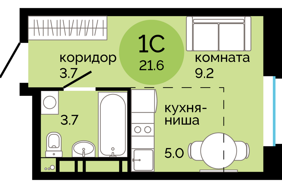 квартира г Пермь р-н Свердловский городской округ Пермь, жилой комплекс Красное яблоко фото 1