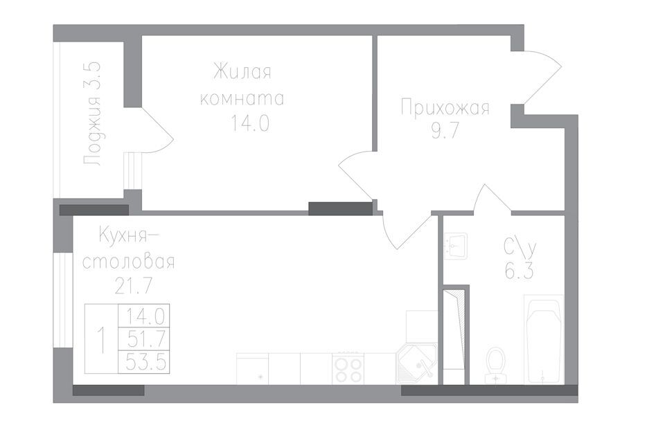 квартира г Липецк р-н Правобережный Строящийся жилой дом, городской округ Липецк фото 1