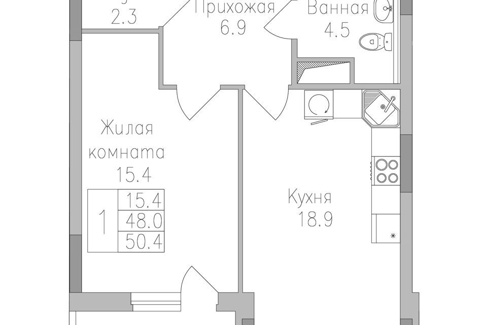 квартира г Липецк р-н Правобережный Строящийся жилой дом, городской округ Липецк фото 1