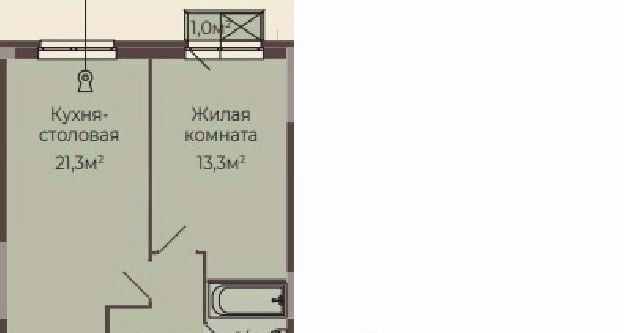 квартира г Нижний Новгород Парк культуры Соцгород ЖК «Трио» жилрайон, 1-й мкр фото 1