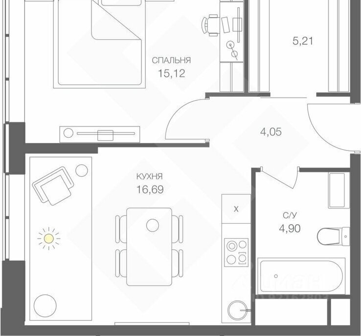 квартира г Москва метро Шелепиха проезд Шмитовский 39к/8 фото 1