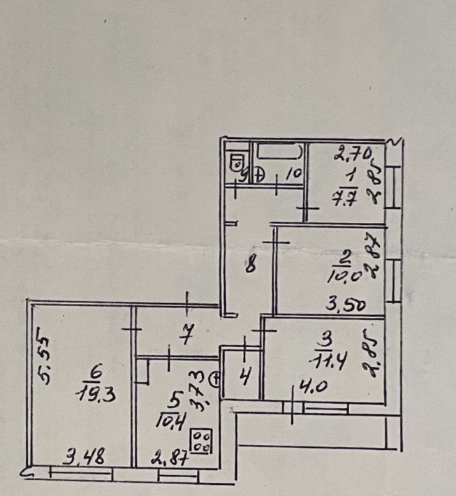 квартира г Омск р-н Кировский ул Дмитриева 5/4 фото 7