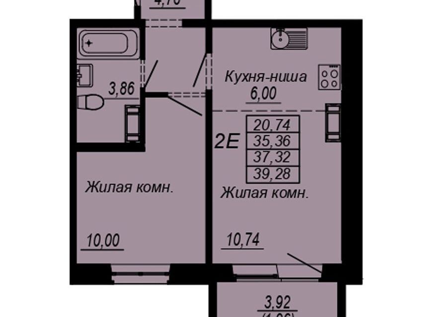 квартира г Хабаровск р-н Индустриальный микрорайон Южный, городской округ Хабаровск фото 1