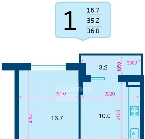 квартира г Краснодар р-н Прикубанский ул Героев-Разведчиков фото 2