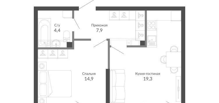 квартира г Новороссийск р-н Центральный ЖК Облака 2 фото 1