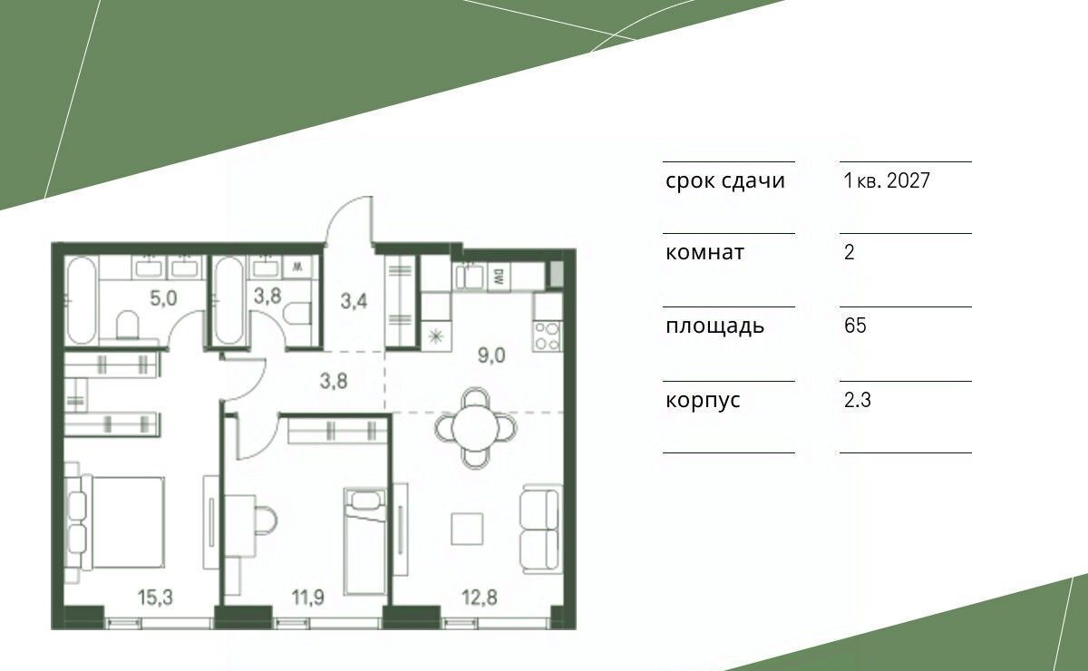 квартира г Москва метро Стрешнево Моментс жилой комплекс фото 1