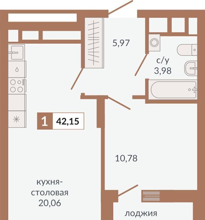 квартира г Екатеринбург р-н Верх-Исетский ул Викулова 2 ЖК «Видный» фото 1