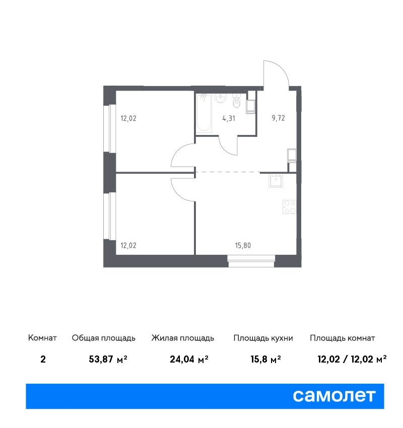 квартира г Москва метро Бунинская аллея жилой комплекс Эко Бунино, 14. 2 фото 1