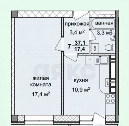 квартира р-н Анапский г Анапа ул Ленина 180к/1 фото 13