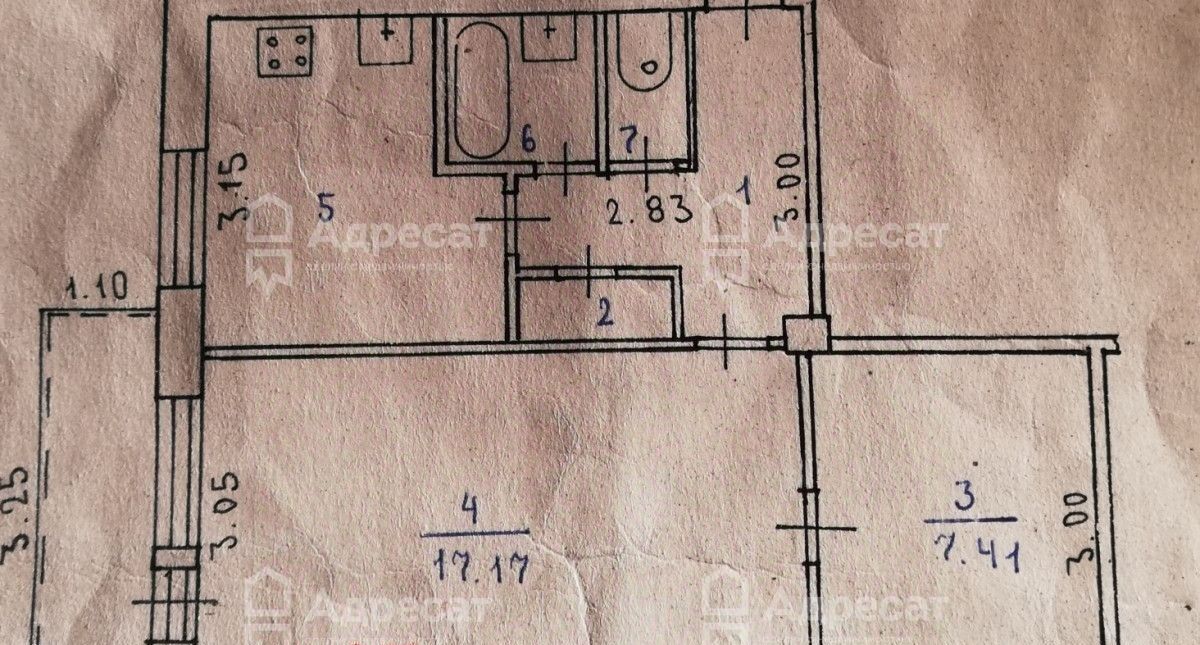 квартира г Волгоград р-н Советский ул Автомобилистов 2 фото 10