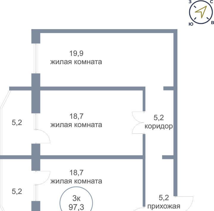 квартира г Нефтеюганск мкр 17-й фото 1